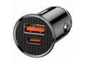 Baseus CCALL-YS01 Circular Nabíječka do Auta USB+U