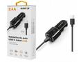 Aligator nab. do auta USB-C s USB TCH 2,4A černá