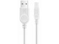 Aligator kabel microUSB prodloužený kon. 9mm Bílý