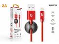 ALIGATOR PREMIUM Datový kabel 2A, Lightning červen