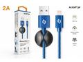 ALIGATOR PREMIUM Datový kabel 2A, Lightning modrý