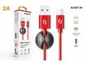 ALIGATOR PREMIUM Datový kabel 2A, USB-C červená