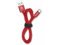 ALIGATOR PREMIUM Datový kabel 2A, USB-C červená