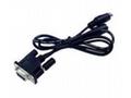USB kabel black, Type A, 5V, 2,9m, rovný,pro VuQue