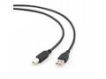 GEMBIRD Kabel USB A-B 1,8m 2.0 HQ Black, zlacené k
