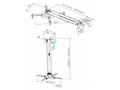 TB Projector mount 2in1 TB-M52 ceiling, wall 10kg