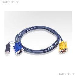 ATEN integrovaný kabel 2L-5203UP pro KVM USB 3 met