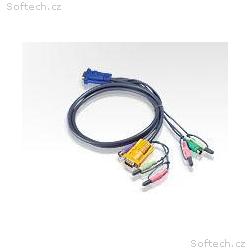 ATEN KVM sdruž. kabel k CS-1732,34,54,58, PS2, 3m