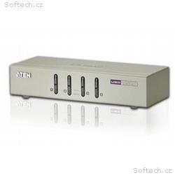 Aten 4-port KVM USB, audio 2.1, včetně kabelů