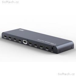 PremiumCord HDMI 2.0 splitter 1-8 port, 4kx2k@60Hz