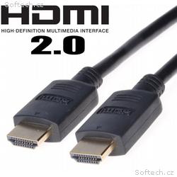 PremiumCord HDMI 2.0 High Speed+Ethernet, zlacené 