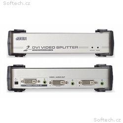 ATEN Video rozbočovač 1 PC - 2 DVI + audio