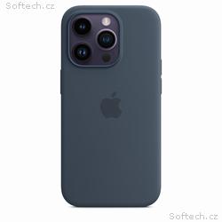 iPhone 14 Pro Silicone Case with MS - Storm Blue