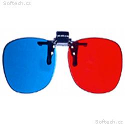 PRIMECOOLER PC-AD3 3D GLASS, 3D BRÝLE (red, blue p