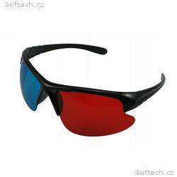 PRIMECOOLER PC-AD4 3D GLASS, 3D BRÝLE (red, blue s