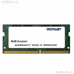 Patriot, SO-DIMM DDR4, 8GB, 2400MHz, CL17, 1x8GB