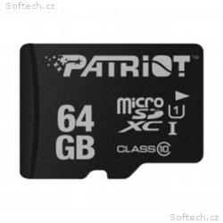 Patriot, micro SDHC, 64GB, 80MBps, UHS-I U1, Class