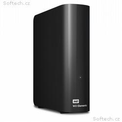 WD Elements Desktop, 4TB, HDD, Externí, 3.5", Čern