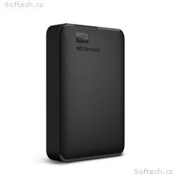 WD Elements Portable, 4TB, HDD, Externí, 2.5", Čer