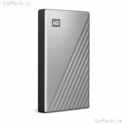 WD My Passport, 1TB, HDD, Externí, 2.5", Stříbrná,