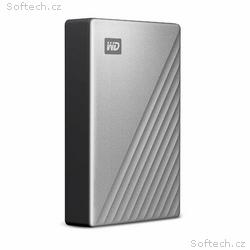 WD My Passport, 4TB, HDD, Externí, 2.5", Stříbrná,