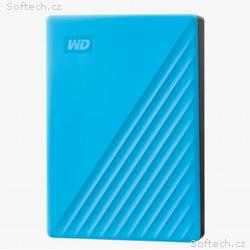 WD My Passport, 4TB, HDD, Externí, 2.5", Modrá, 3R