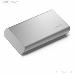 LaCie Portable, 1TB, SSD, Externí, 2.5", Stříbrná,