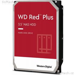 WD Red Plus, 4TB, HDD, 3.5", SATA, 5400 RPM, Červe