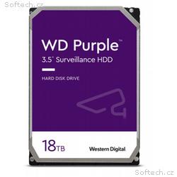 WD Purple, 18TB, HDD, 3.5", SATA, 7200 RPM, 5R