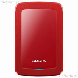 ADATA HV300, 1TB, HDD, Externí, 2.5", Červená, 3R