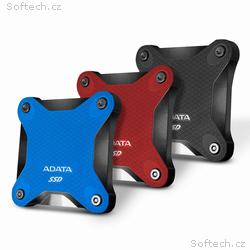 ADATA SD600Q, 480GB, SSD, Externí, 2.5", Červená, 