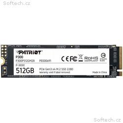 PATRIOT P300, 512GB, SSD, M.2 NVMe, 3R