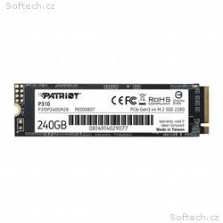 PATRIOT P310, 240GB, SSD, M.2 NVMe, 3R