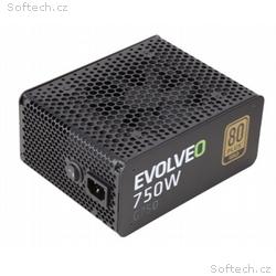 EVOLVEO G750, 750W, ATX, 80PLUS Gold, Modular