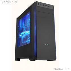 EVOLVEO T3, Midi Tower, Transpar., Černá