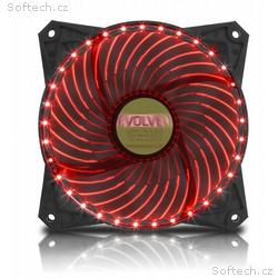 EVOLVEO ventilátor 120mm, LED 33 bodů, červený