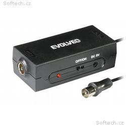 EVOLVEO Amp 1, anténní zesilovač FM, DAB+, DVB-T2,