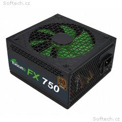 EVOLVEO FX 750, 750W, ATX, 80PLUS Bronze, Bulk