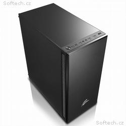EVOLVEO Silens S1, Midi Tower, Transpar., Černá