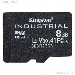 Kingston Industrial, micro SDHC, 8GB, UHS-I U3, Cl