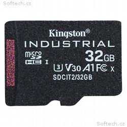 Kingston Industrial, micro SDHC, 32GB, UHS-I U3, C