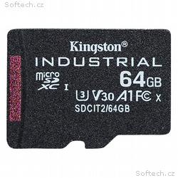 Kingston Industrial, micro SDHC, 64GB, UHS-I U3, C