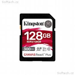 Kingston Canvas React Plus, SDHC, 128GB, UHS-II U3