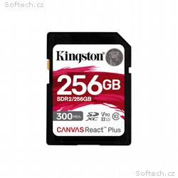 Kingston Canvas React Plus, SDHC, 256GB, UHS-II U3