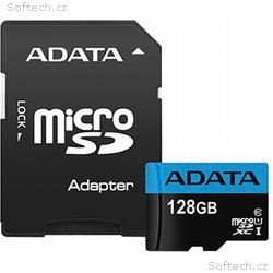 Adata, micro SDXC, 128GB, UHS-I U1, Class 10, + Ad