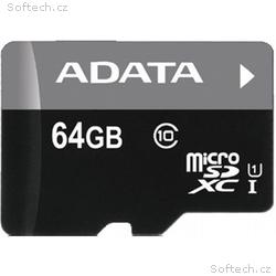 Adata, micro SD, 64GB, 50MBps, UHS-I U1, Class 10,