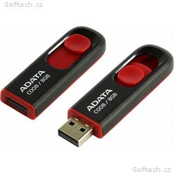 ADATA C008, 8GB, USB 2.0, USB-A, Červená