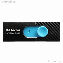 ADATA UV220, 64GB, USB 2.0, USB-A, Černá