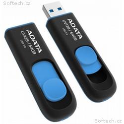 ADATA UV128, 64GB, 40MBps, USB 3.0, USB-A, Modrá