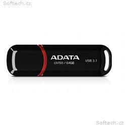 ADATA UV150, 64GB, USB 3.2, USB-A, Černá
